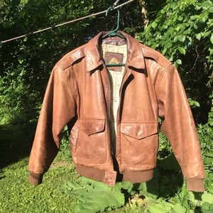 Women's Vintage Bomber Leather